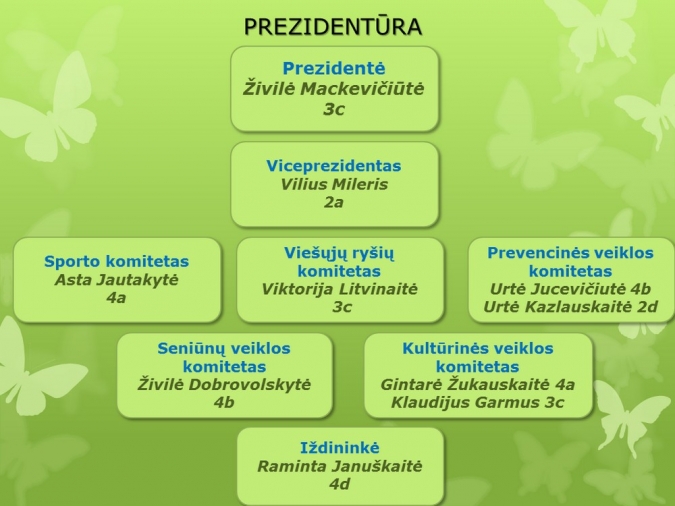 Gimnazijos mokinių prezidentūra